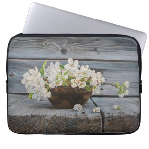 Stilleven met Appelbloesem – Originele Kunstprint Laptop Sleeve
