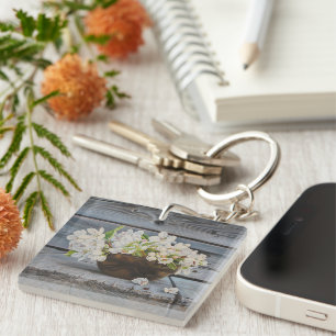 Stilleven met Appelbloesem – Originele Kunstprint Sleutelhanger