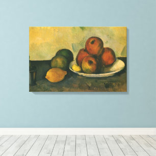 Stilleven met appels van Paul Cezanne Canvas Afdruk
