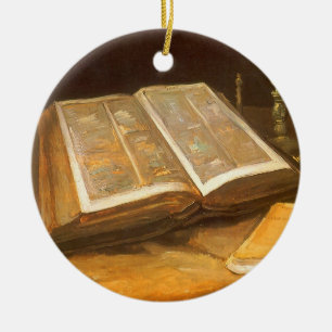 Stilleven met Bijbel van Vincent van Gogh Keramisch Ornament
