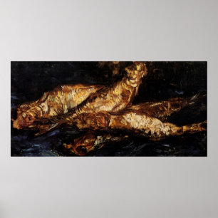 Stilleven met Bloaters door Vincent van Gogh Poster
