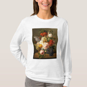 Stilleven met bloemen en fruit, 1827 t-shirt