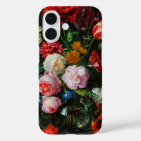 Stilleven met bloemen in een glazen vaas