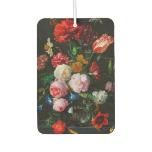 Stilleven met bloemen in een glazen vaas luchtverfrisser