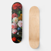 Stilleven met bloemen in een glazen vaas skateboard (Voorkant)