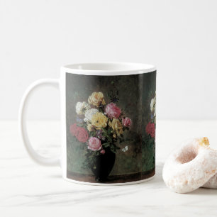 Stilleven met bloemen in vaas door Olaf Hermansen Koffiemok
