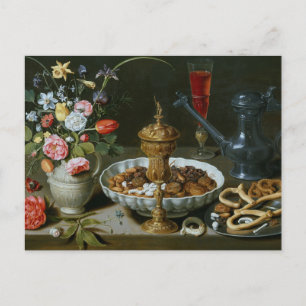 Stilleven met bloemen roemer door Clara Peeters Po Briefkaart