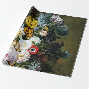 Stilleven met bloemen schilderen cadeaupapier