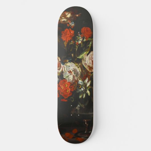  stilleven met bloemen skateboard (Voorkant)