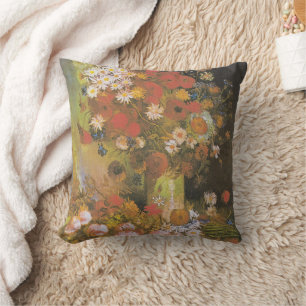 Stilleven met bloemen van Van Gogh Rode klaprozen Kussen