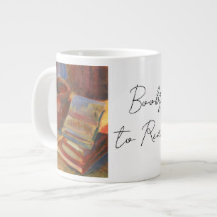 Stilleven met boeken om te lezen Schilderen Extra Grote Beker