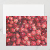 Stilleven met cranberries kaart (Voorkant / Achterkant)