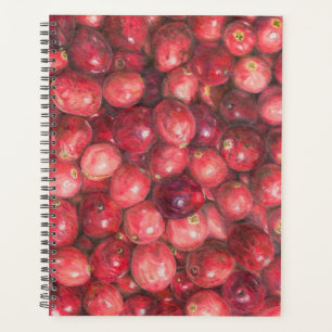 Stilleven met cranberry's planner