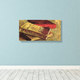 Stilleven met drie boeken van Vincent van Gogh Canvas Afdruk