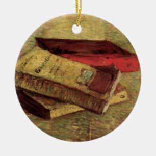 Stilleven met drie boeken van Vincent van Gogh Keramisch Ornament