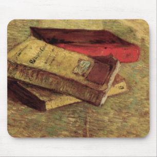 Stilleven met drie boeken van Vincent van Gogh Muismat