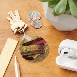 Stilleven met drie boeken van Vincent van Gogh Sleutelhanger