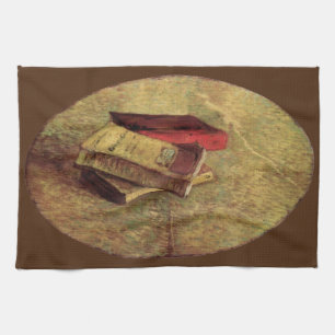 Stilleven met drie boeken van Vincent van Gogh Theedoek