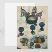 Stilleven met drie Puppies | Paul Gauguin (Voorkant / Achterkant)