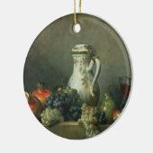 Stilleven met druiven en Pomegranaten, 1763 (olie) Keramisch Ornament (Links)