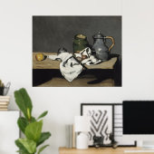  stilleven met een ketel van Paul Cezanne Poster (Thuiskantoor)