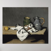  stilleven met een ketel van Paul Cezanne Poster (Voorkant)