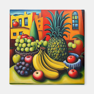 Stilleven met fruit 10 magneet