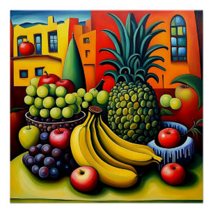 Stilleven met fruit 10 perfect poster