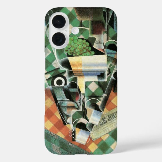 Stilleven met geruit tafelkleed van Juan Gris Case-Mate iPhone Case (Achterkant)