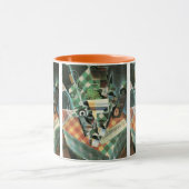 Stilleven met geruit tafelkleed van Juan Gris Mok (Midden)
