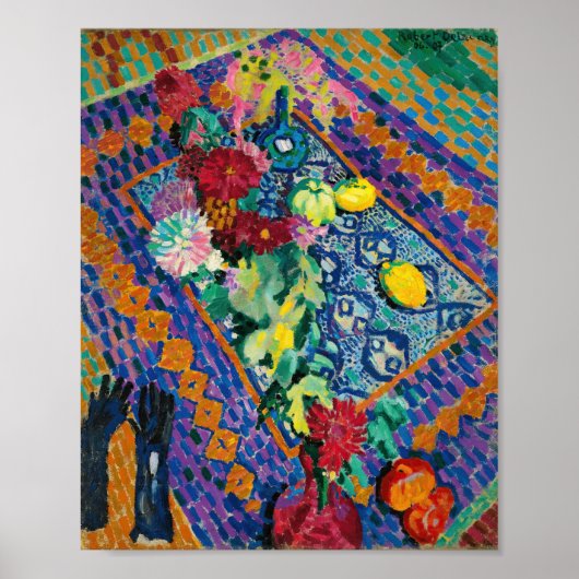 Stilleven met handschoenen | Robert Delaunay Poster (Voorkant)
