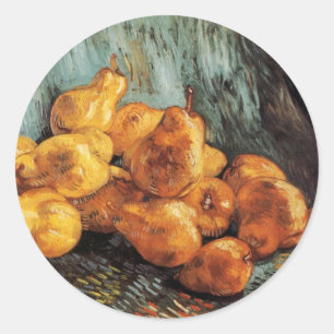 Stilleven met kweepeer van Vincent van Gogh Ronde Sticker