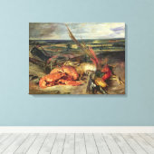 Stilleven met Lobsters, 1826-27 Canvas Afdruk (Insitu (Houten vloer))