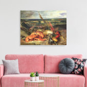 Stilleven met Lobsters, 1826-27 Canvas Afdruk (Insitu (Woonkamer))