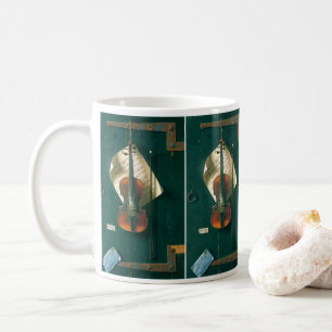 Stilleven met oude viool door William Michael Harn Koffiemok