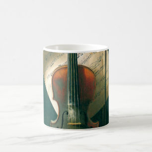 Stilleven met oude viool door William Michael Harn Koffiemok