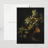  stilleven met passionbloemen briefkaart (Voorkant / Achterkant)
