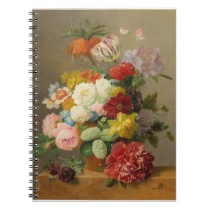 Stilleven met Rozen en pioenen - Bloemers A. Notitieboek