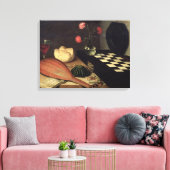 Stilleven met schaakbord, 1630 canvas afdruk (Insitu (Woonkamer))