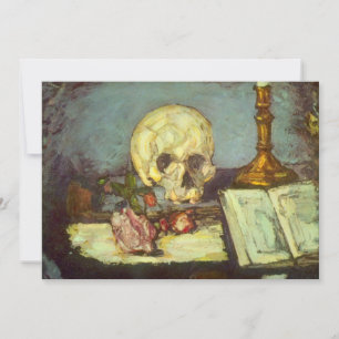 Stilleven met schedel, kaars en boek van Paul Ceza