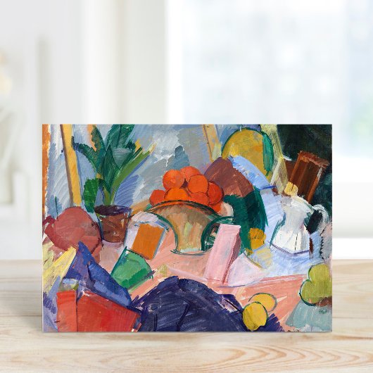 Stilleven met Sinaasappels in een mandje | Edvard Kaart