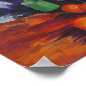 Stilleven met sinaasappels & kan – Keukenmuur Kuns Poster (Hoek)