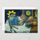 Stilleven met theepot en fruit | Paul Gauguin (Voorkant / Achterkant)