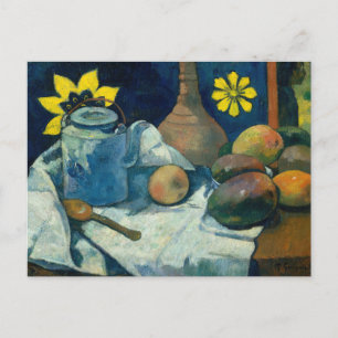Stilleven met theepot en fruit   Paul Gauguin Briefkaart