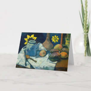 Stilleven met theepot en fruit   Paul Gauguin Kaart