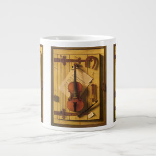 Stilleven met viool en muziek van William Harnett Jumbo Beker
