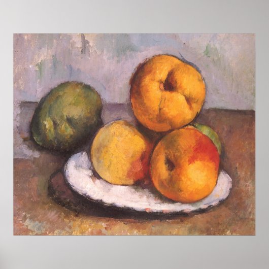 Stilleven Quince, Appels, Peren door Paul Cezanne Poster (Voorkant)