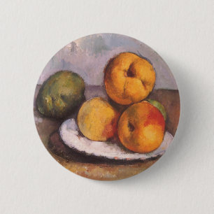 Stilleven Quince, Appels, Peren door Paul Cezanne Ronde Button 5,7 Cm
