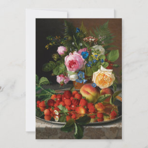 Stilleven Rozen en Aardbeien door Otto Ottesen