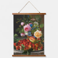 Stilleven Rozen en Aardbeien door Otto Ottesen